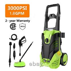 3000 PSI/150 BAR Electric Pressure Washer Jet Patio Water High Power Wash 2000W