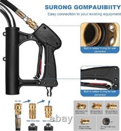 30 Pressure Washer Surface Cleaner Dual Handle Power Washer with Wheel 5200 PSI