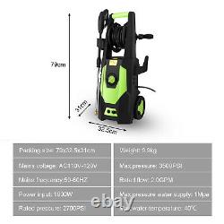 3500PSI/150BAR Electric Pressure Washer High Power Jet Water Wash Patio Car NEW