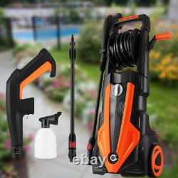 3500PSI/1900W Electric Pressure Washer Water High Power Jet Wash For Patio Car
