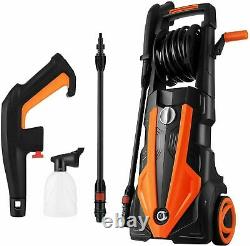 3500PSI/1900W Electric Pressure Washer Water High Power Jet Wash For Patio Car