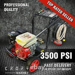 3500PSI/240BAR Pressure Washer Petrol POWER Cleaner JET Car, Patio, Driveways, etc