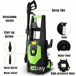 3500PSI Electric High Pressure Power Washer Machine Water Patio Car Jet Wash Top