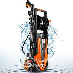 3500 PSI/1900W Electric Pressure Washer High Power Jet Washer Patio Car Orange