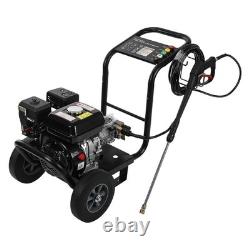 3500 PSI Power Petrol Pressure Washer 240 Bar 9L/min Jet Wash & 5 Spray Nozzles