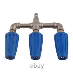 360° High Pressure Power Washer Rotating Triple Turbo Nozzle Spray Tip 4000PSI