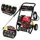 3950psi Driven High Powered Petrol Pressure Jet Washer Mobile Washing Machine Uk