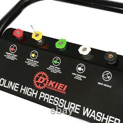 3950 PSI 7HP Petrol Pressure Washer High Powered Mobile Washing Machine with Gun