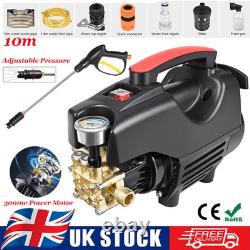3KW Electric High Pressure Washer 140Bar Power Gun Jet Wash Patio Car Cleaner UK