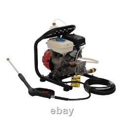 3.0hp Powerful 110bar 1590psi Petrol Pressure Washer Jet Wash Patio Cleaner Tool