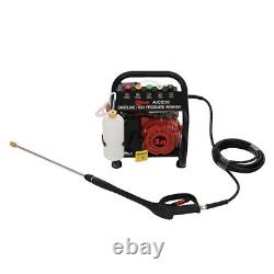 3.0hp Powerful 110bar 1590psi Petrol Pressure Washer Jet Wash Patio Cleaner Tool