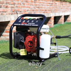 3.0hp Powerful 110bar 1590psi Petrol Pressure Washer Jet Wash Patio Cleaner Tool