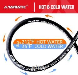 3/8 Pressure Washer Hose 4000 PSI 50FT Hot Water Power Washer Hose 50 Feet