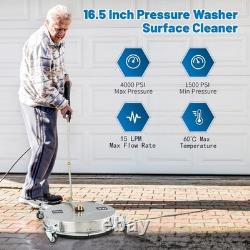 4000PSI Pressure Washer Surface Cleaner 16.5 Undercarriage Stainless Steel Power