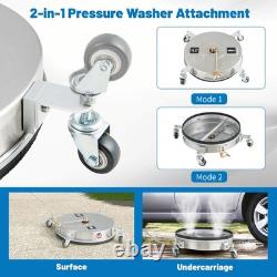 4000PSI Pressure Washer Surface Cleaner 16.5 Undercarriage Stainless Steel Power