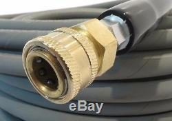 4000 PSI Non-Marking HOSE with COUPLERS for Power Pressure Washer Water Pumps