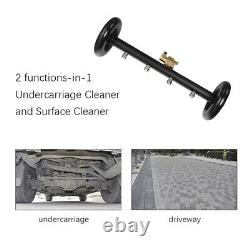 4000 PSI Power Dual-Function Undercarriage Pressure Washer Clean Attachment 1/4