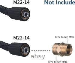 50 FT M22 14mm Power Washer Hose, 3600 PSI Anti-Twist for Easy Use