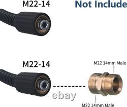 50 FT M22 14mm Power Washer Hose, 3600 PSI Anti-Twist for Easy Use