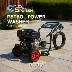 7HP 4-stroke Petrol Power Washer 15HP3600PSI 250 Bar 15Lmin Jet Pressure Cleaner