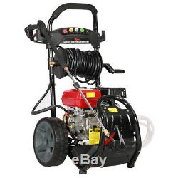 7HP Petrol Pressure Washer Cleaner 20M Hose High Power Straight J Lances 3950PSI