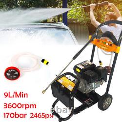 7.5HP 2465PSI Pro Petrol High Power Pressure Jet Washer Cleaner OHV Engine HOT