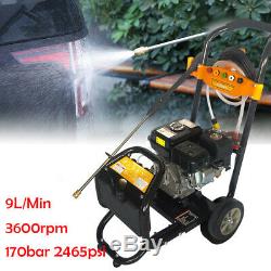7.5 HP / 3600 RPM 2465PSI Gas Power Portable High Pressure Washer Cleaner 170Bar