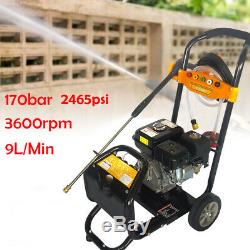 7.5 HP / 3600 RPM 2465PSI Gas Power Portable High Pressure Washer Cleaner 170Bar