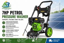 7hp Petrol Pressure Washer 3950 Psi High Power Jet Washer