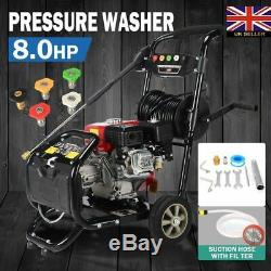 8.0HP 3950PSI Washer Petrol Pressure Awesome Power T-Max Pro 28 Meter Hose