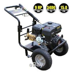 9HP Petrol Pressure Power Jet Washer Kiam KM3400P Cleaner 3400PSI