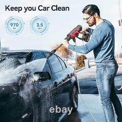Avhrit Cordless Pressure Washer, 1100 PSI BRUSHLESS Car Washing Gun 2x 4.0Ah