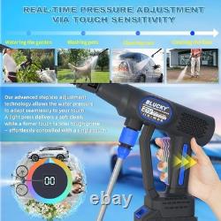 BLUCKY Cordless Pressure Washer 6 in 1 Portable Power Washer 2 Battery Blue