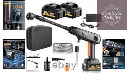 Battery-Powered 1200 PSI Portable Pressure Washer with Versatile 6-in-1 Nozzle