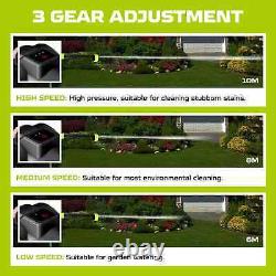 CQWLKEJ Cordless Pressure Washer, 652PSI Bushless Portable Green Black