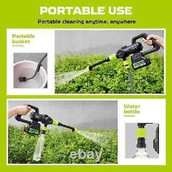 CQWLKEJ Cordless Pressure Washer, 652PSI Bushless Portable Green Black
