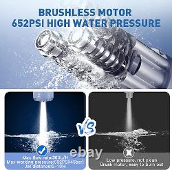 CQWLKEJ Cordless Pressure Washer, 652PSI Bushless Portable Pressure Washer with