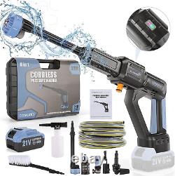 CQWLKEJ Cordless Pressure Washer, 652PSI Bushless Portable Washer