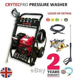 CRYTEC PRO 7HP 3400RPM Petrol High Power Pressure Jet Washer 2500PSI COMMERCIAL