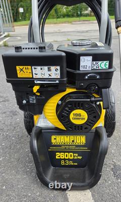 Champion 2600 PSI 179 Bar 196cc Engine, 8.3 LPM AR Pump Petrol Pressure Washer