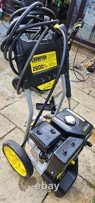 Champion Petrol Pressure Washer Jet Wash Patio Cleaner 179Bar 2600PSI Hose Power