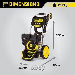 Champion Power Equipment 3200 PSI Pressure Washer 220 Bar 224cc Gas Powered 3