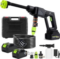 Cordless Power Washer 960PSI, Portable Cleaner with Foam Cannon Kit Dual Water