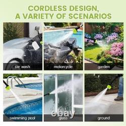 Cordless Power Washer 960PSI, Portable Cleaner with Foam Cannon Kit Dual Water