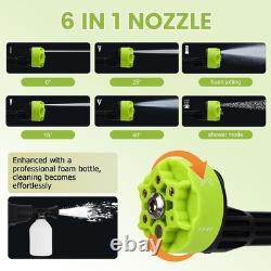 Cordless Power Washer 960PSI, Portable Cleaner with Foam Cannon Kit Dual Water