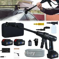 Cordless Pressure Washer 1450PSI Jet Wash with 2 Batteries & 6-in-1 Nozzle