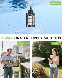 Cordless Pressure Washer 1X4000mAh Batteries, 870 PSI Portable Power Cleaner Jet