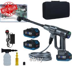 Cordless Pressure Washer 200Bar 2900Psi with 2 Batteries for Car Garden Cleaning