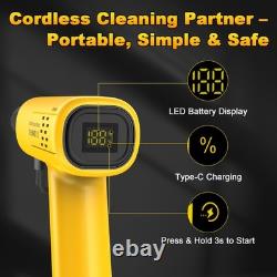 Cordless Pressure Washer 625PSI, 6000mAh Battery Power Yellow + Black Cordless Pressure Washer 625PSI, 6000mAh Battery Power Yellow + Black