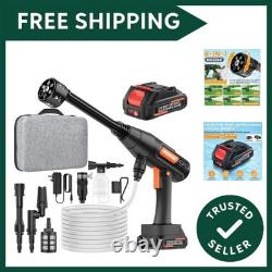 Cordless Pressure Washer, 6 in 1 Portable Power Washer, 4.0Ah Battery Pressur
